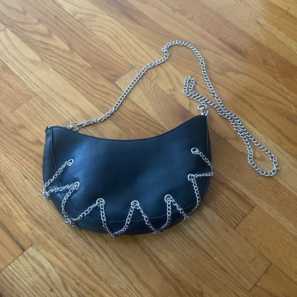 Black & Silver AKIRA Clutch
